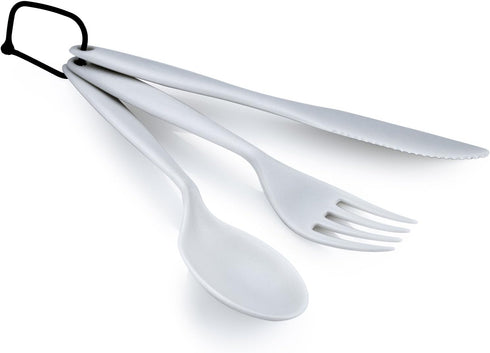 GSI Outdoors 3 Pc. Ring Cutlery Set- Eggshell, White by GSI Outdoors