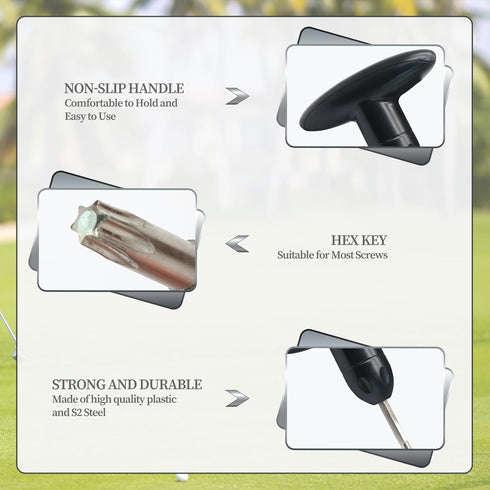 T25 Golf Wrench Tool - Golf Head Adjustment Tool, Accessories for Golf Club Driver Shaft Adapter