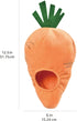 Amazon Basics Hide and Seek Squeaky Dog Plush Toy, Rabbit and Carrot, Orange and White, 5 Pack