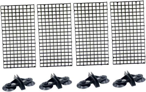 Fish Tank Separator Grid, 1 Set Aquarium Divider Panels, Spliced Lattice Plate for Betta Aquarium Supplies