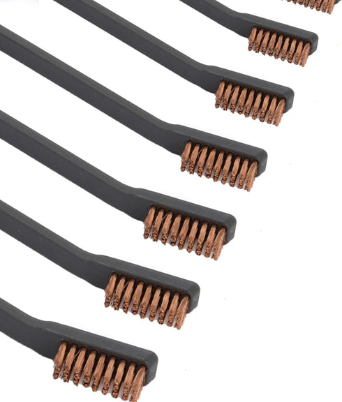 Raiseek Gun Cleaning Brushes, 10-Pack Double-Ended Multifunction Brass Nylon Bristle Brushes