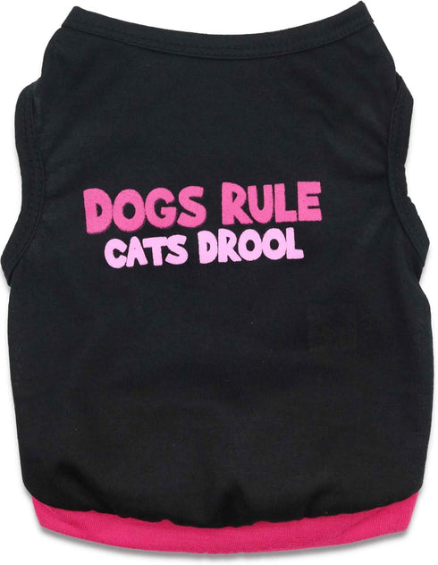 8 Pieces Girl Dog Clothes, Small Dog Shirts, Puppy T-Shirt for XS Dogs, Chihuahua, Yorkie Clothes