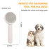 Cat Grooming Brush, Dog Slicker Brush for Shedding, Pet Hair Brush for Grooming, Gently Removes Loose Undercoat (Gray)