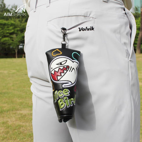 Nice Birdie Putter Cover, Blade Type Golf Head Covers in Black