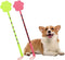 2 Pcs Dog Training Stick, Durable Silicone Whip with Non-Slip Grip for Indoor & Outdoor Training (Pink + Green)