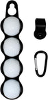 Golf Ball Holder - Holds 4 Golf Balls, Easy Attachment to Bag or Cart, Accessories Gift for Men and Women