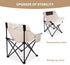aledaras Portable Folding Chair for Sauna, Fast Folding Chair with Carry Bag and Side Pocket Chairs for Adults, Carry