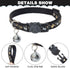 PAWCHIE Cat Harness with Leash and Collar Set - Adjustable H-shaped Harness with Glow in The Dark Pattern