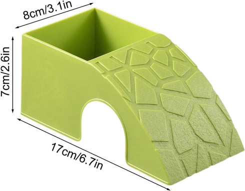 Generic Animal Habitat Dish - Purpose Reptile Bowl | Turtle and Small Creature Ornament with Integrated Shelter Perfect