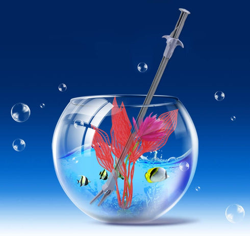 Mipcase Long Aquarium Tongs, 19.7in Plastic Tweezers for Fish Feeding, Aquatic Plant Tools for Fish Tank