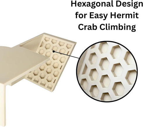 Hermit Crab Underground Tunnel Cave Corner | Hermit Crab Climbing Tank Decor Hide Hideout | Enrichment Habitat Hideaway