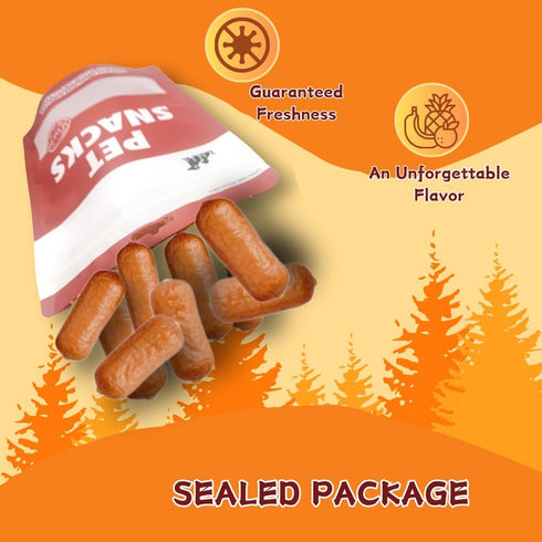ComfyCradle Friend,3 Pack 14.11 Ounce(Pack 3) All-Natural Dog Treats, Hearty Beef Sausage Links for a Healthy Snack, A