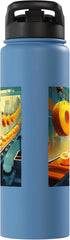 Whimsical Industrial Art for Cheese Enthusiasts Colorful Cheese Factory Conveyer Belt Art for Food Lovers Stainless