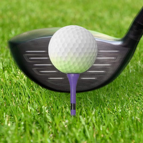 Striped Wooden Golf Tees | 2 3/4 Inch, 100 Count | Colorful Bamboo Durable, Gifts for Men Women