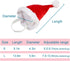 Pet Santa Hat for Dogs, Adjustable Christmas Hats for Cats, Puppy Christmas Costume Decoration Accessories, Pet Xmas Red Hat for Kitten Rabbit, Red (Small)