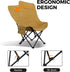 1 2 Smartmak Oversize Portable Sauna Chair, High Back Quick Folding Chair, Adjustable Angle, with Storage Bag,