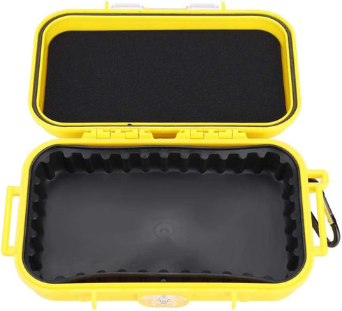 Plastic Waterproof Shockproof Box, Outdoor Airtight Survival Case, Floating Hard Shell Container, 4 Colors (Yellow)