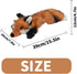 ALL FOR PAWS Dog Squeaky Fox Toy - Stuffed Animal Plush Chew Toy for Large Dogs