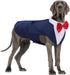 DORA BRIDAL Dog Tuxedo for Large Dogs, Formal Wedding Outfit with Bowtie and Bandana Set, XL, Blue
