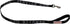 Albcorp Service Dog Leash - Embroidered with Padded Neoprene Handle and Reflective Threads, 4 Feet, Black