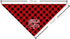 ZPPRJF (B16) Big Sister Buffalo Plaid Plaid Plaid Blue Camo Pet Scarf Dog Bandana Accessories Poppy For Small Medium