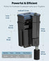 3 15 60 Pawfly W Aquarium Filter, Gallon Fish Tank Filter, GPH Hang on Back Aquarium Filter with Adjustable Water Flow