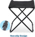 Backpacking YSSOA Folding Camping Stool, Portable Collapsible Camp Stool, Folding Foot Rest for Lightweight Compact