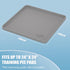IMMCUTE 24" 24" 8 Pee Pad Holder, Fits Up to x Training Pads, Silicone Non-Slip Dog Potty Tray,High Edge Puppy Pad