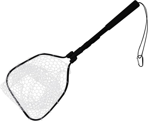 Toyvian Foldable Fishing Net for Freshwater and Aquarium Use, Lightweight Silicone Mesh