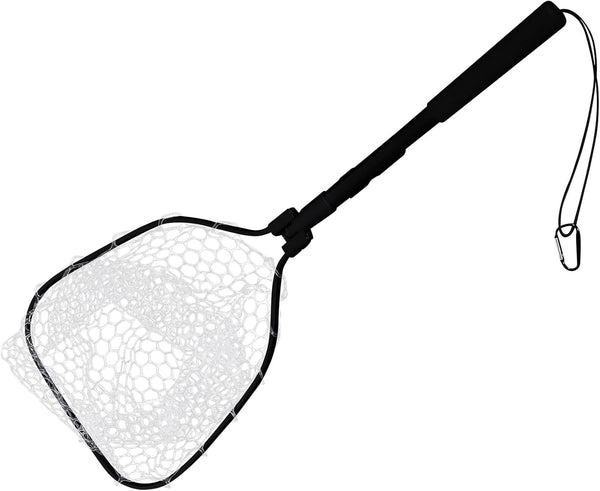 Toyvian Foldable Fishing Net for Freshwater and Aquarium Use, Lightweight Silicone Mesh
