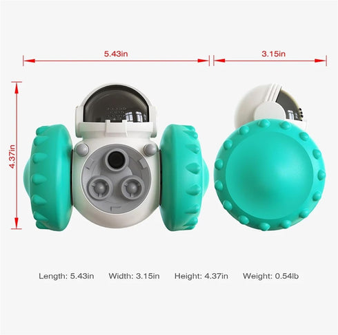 GDYOUCHAI Dog Treat Leaking Toy Pet Puzzle Interactive Tumbler Toy Puppy Cat Slow Food Feeder Dispenser Dog Training