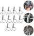 10PCS Metal Finger Spring Latch Hook for Fixing Pet Cage Door for Rabbit Cages, Bunnies, Hamsters