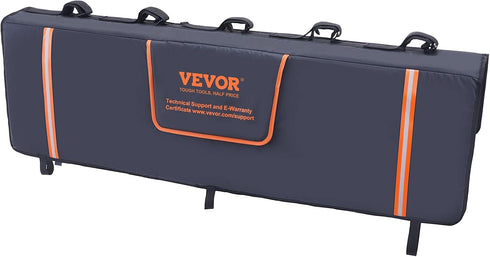 VEVOR Tailgate Bike Pad, Truck Tailgate Protection Pad for 5/6 Mountain Bikes with Reflective Strips and Tool Pockets