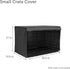 Friends Forever 30 inch Metal Dog Crate Cover, Light Blocking Protective Curtain, Machine Washable