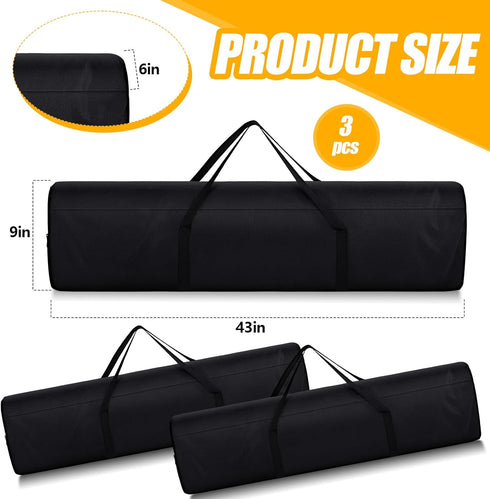 3 Pack 43.31 Inches Riakrum Replacement Bag for Folding Camping Chair Large Folding Beach Chair Carry Oxford Fabric Bag