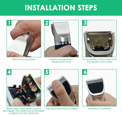 Replacement Blade for Dog Clippers - Compatible with oneisall Low Noise Cordless Electric Hair Clippers