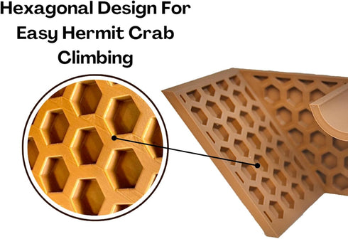 Hermit Crab Underground Tunnel Cave | Hermit Crab Climbing Erichment Tank Decor Hide | Hermit Crab Habitat Hideaway