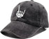 Skeleton Hand Hat, Skull Finger Baseball Cap Adjustable Washed Distressed Denim for Men Women