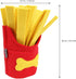 TEHAUX Dog Snuffle Toy, Dog Puzzle Toy French Fries Shape Interactive Dog Toys Snuffle Toy for Dogs Slow Eating Dog Chewing Toys Pet Dog Training Toy