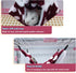 LEFTSTARER Triple-Layer Hammock Bedding for Small Pets, Rat Ferret Sugar Glider Cage Accessories (Red)