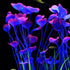 JIH Plastic Plants for Aquarium, Tall Artificial Plants for Fish Tank Decor 15.6 Inch (2 Pcs) (Purple)