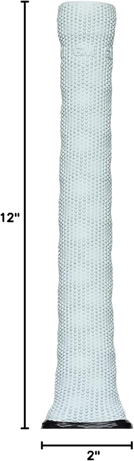 GM Premium Full Size HEX Cricket Bat Handle Grip (Grey/White/Blue/Red/Yellow)