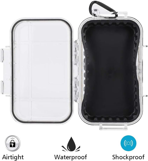 GOTOTOP Waterproof Storage Case, Outdoor Survival Shockproof Airtight Carry Box Container for Outdoors