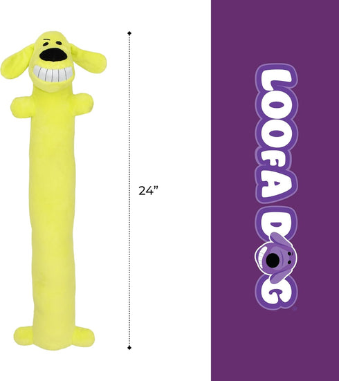 (1 Count, 24, Multipet Original Loofa Dog Plush Toy - Squeaky Toy for All Dogs - Extra Soft Plush - Stuffed Animal Dog