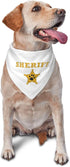 Costume Accessory Set Pet Dog Bandana: For Halloween Christmas Cosplay Role Play Party (Sheriff-White)