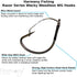 Harmony Fishing - Razor Series Wacky Weedless WG Hooks - Ultimate Bass Fishing Hooks for Wacky & Neko Rig