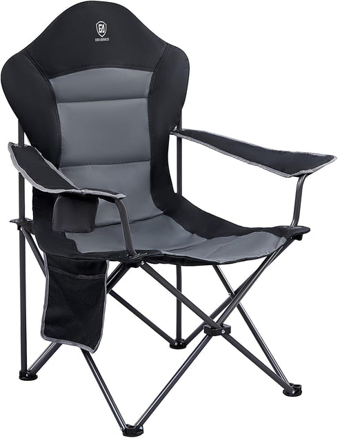 EVER ADVANCED Folding Camping Chair with High Back Padded 2 Pack Oversized