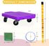 2 1 2 4 Plastic Scooter Boards with Handles for Kids Sitting and Sports Training, with Ring, Ropes and Beanbags, Indoor