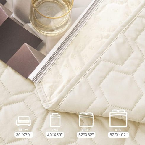 Waterproof Anti-Slip Dog Bed Cover and Pet Blanket, Sofa Pet Bed Mat, Incontinence Mattress Protectors for Most Pets,