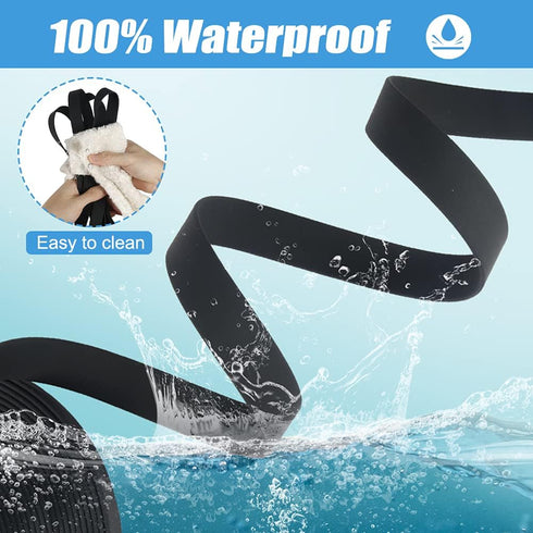 Vivifying Waterproof Dog Leash - 20FT Black Durable PVC Coated Long Leash with Soft Handle for Outdoor Use